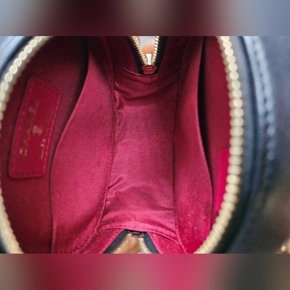 Chanel Black Quilted Round Crossbody with Three-tone Chain Strap - Picture 11 of 12